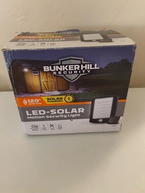 Bunker Hill Security LED Solar Motion Security Light Model# 64736 New In Box